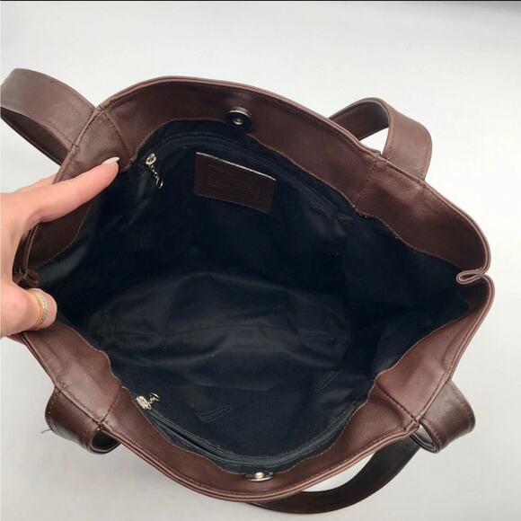 Coach L8E 4181 Lexington women's shoulder bag. Black vintage 90s - Picture 2 of 14